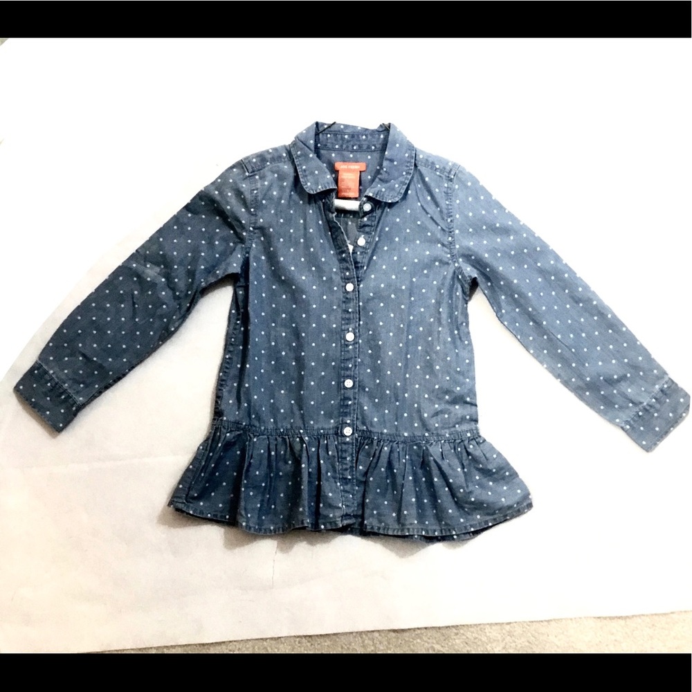 NWT Joe Fresh Swiss Polka Dot Pleated Cotton Dress 5T